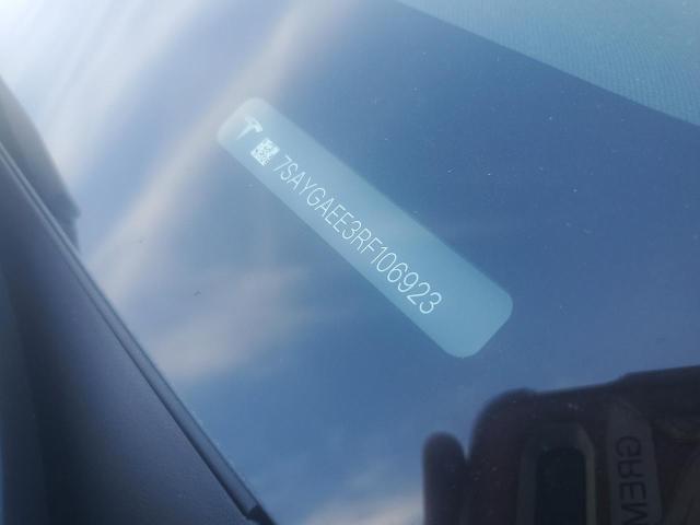 7SAYGAEE3RF106923 - 2024 TESLA MODEL Y BLACK photo 12