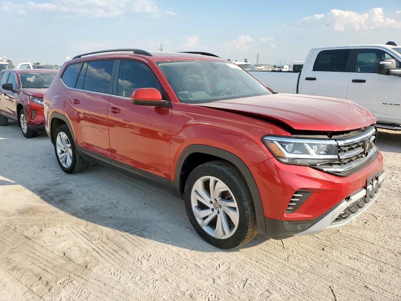 1V2JR2CA1MC510483 - 2021 VOLKSWAGEN ATLAS SE أحمر صورة 4