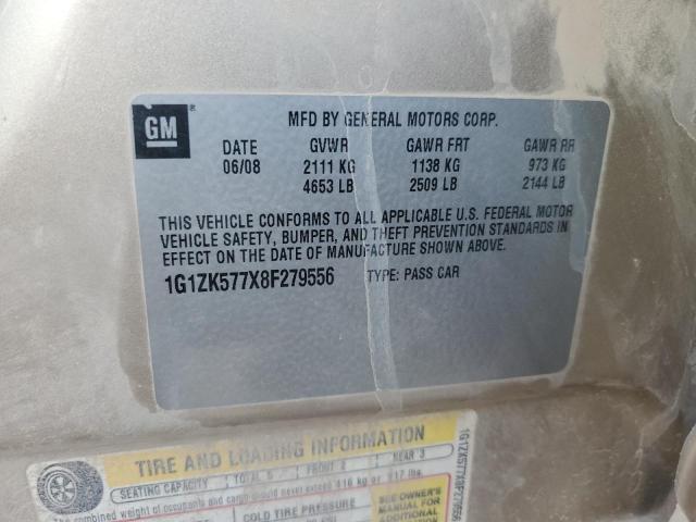 1G1ZK577X8F279556 - 2008 CHEVROLET MALIBU LTZ თაფლისფერი ფოტო 13