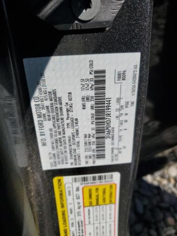 3FA6P0HD7JR199441 - 2018 FORD FUSION SE Gri fotoğraf 12