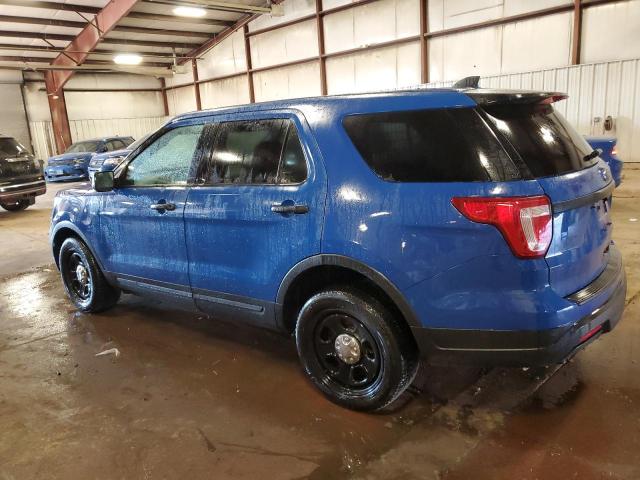 1FM5K8AT3JGC19434 - 2018 FORD EXPLORER POLICE INTERCEPTOR Bleu photo 2