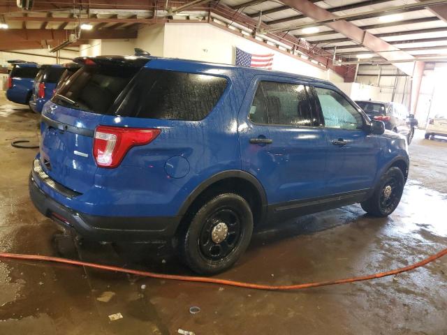 1FM5K8AT3JGC19434 - 2018 FORD EXPLORER POLICE INTERCEPTOR Bleu photo 3