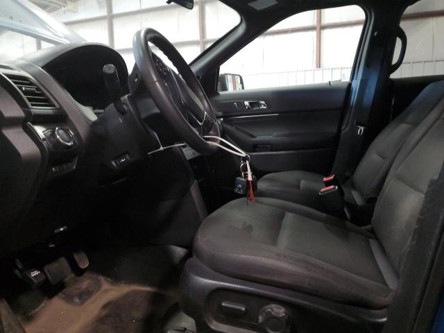 1FM5K8AT3JGC19434 - 2018 FORD EXPLORER POLICE INTERCEPTOR Bleu photo 7