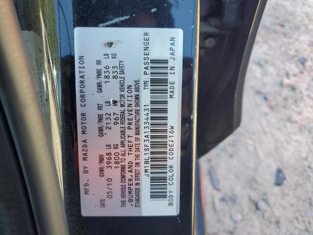 JM1BL1SF3A1334431 - 2010 MAZDA 3 I 黑色 照片 12