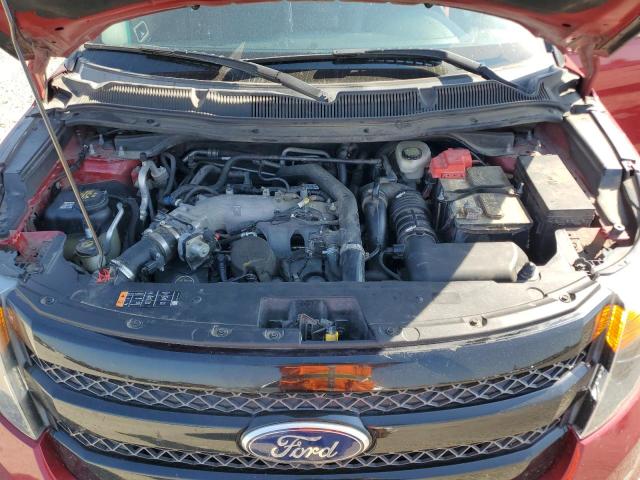 1FM5K8GT9FGB67189 - 2015 FORD EXPLORER SPORT RED photo 12