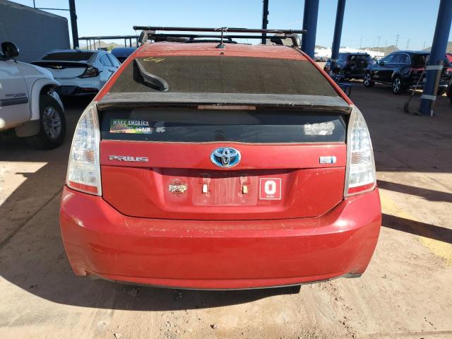 JTDKN3DU7B1338081 - 2011 TOYOTA PRIUS RED photo 6