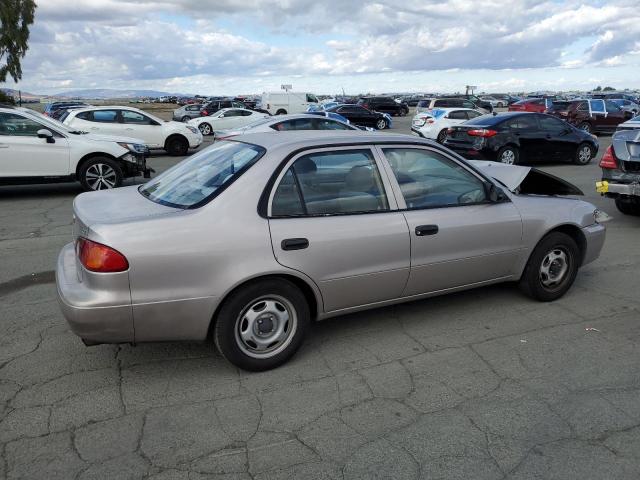 1NXBR12E12Z582100 - 2002 TOYOTA COROLLA CE SILVER photo 3