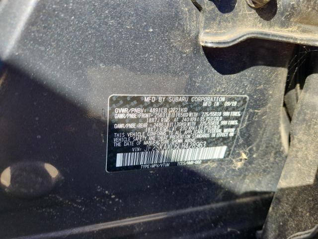 JF2SKAXC6LH428963 - 2020 SUBARU FORESTER TOURING Boz foto 14