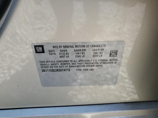 2G1115SL5E9274712 - 2014 CHEVROLET IMPALA LT BEIGE photo 13