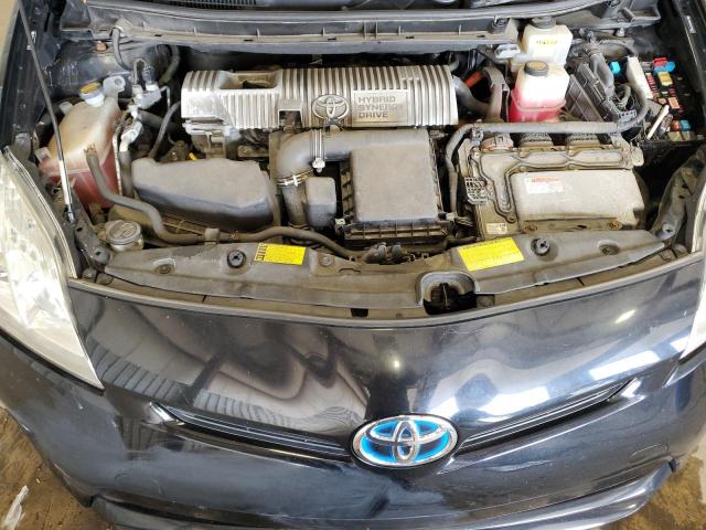 JTDKN3DU0C5469217 - 2012 TOYOTA PRIUS BLACK photo 11