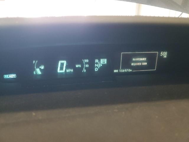 JTDKN3DU0C5469217 - 2012 TOYOTA PRIUS BLACK photo 9