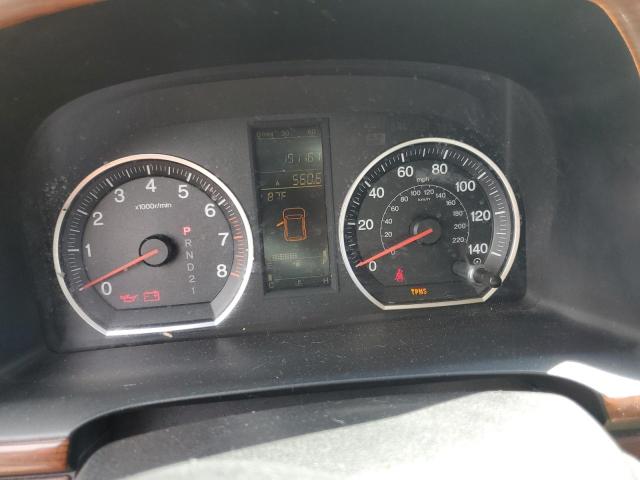 JHLRE38708C044170 - 2008 HONDA CR-V EXL GREEN photo 9