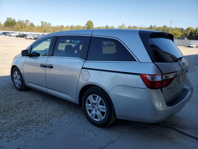 5FNRL5H20DB015865 - 2013 HONDA ODYSSEY LX SILVER photo 2