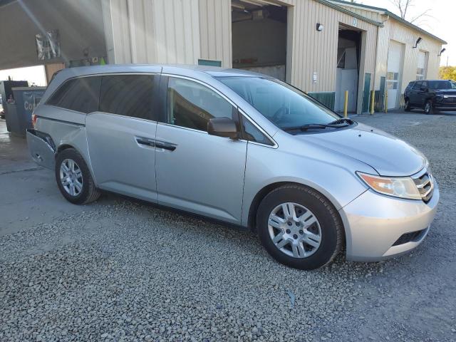 5FNRL5H20DB015865 - 2013 HONDA ODYSSEY LX SILVER photo 4