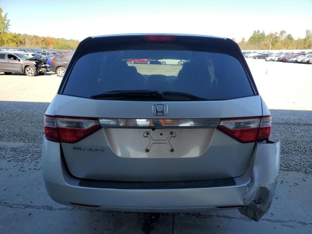5FNRL5H20DB015865 - 2013 HONDA ODYSSEY LX SILVER photo 6