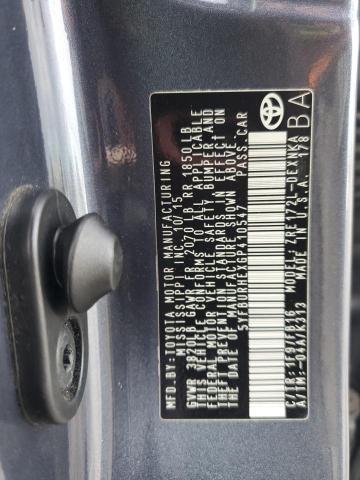 5YFBURHEXGP410547 - 2016 TOYOTA COROLLA L ლურჯი ფოტო 12