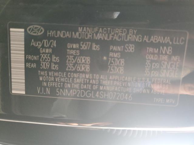 5NMP2DGL4SH072046 - 2025 HYUNDAI SANTA FE SEL Siyah fotoğraf 14