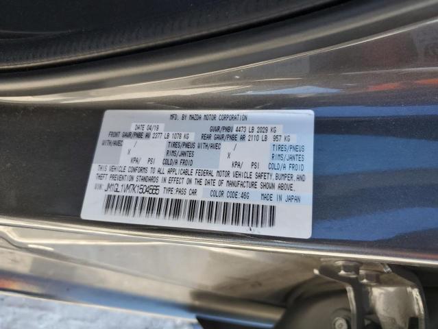 JM1GL1VM7K1504565 - 2019 MAZDA 6 TOURING Сұр фото 12