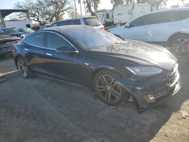 5YJSA1CNXDFP07732 - 2013 TESLA MODEL S BLACK photo 4