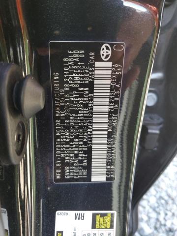 5YFEPRAE3LP019619 - 2020 TOYOTA COROLLA LE أسود صورة 13