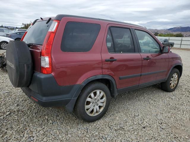 JHLRD78865C026349 - 2005 HONDA CR-V EX BURGUNDY photo 3