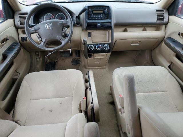 JHLRD78865C026349 - 2005 HONDA CR-V EX BURGUNDY photo 8