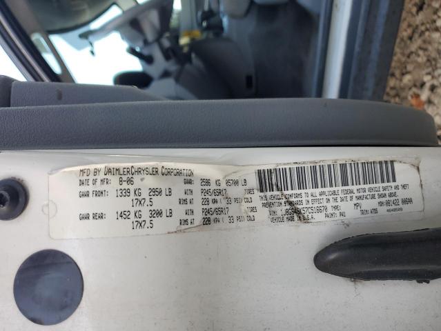 1J8GS48K57C516670 - 2007 JEEP GRAND CHER LAREDO თეთრი ფოტო 13