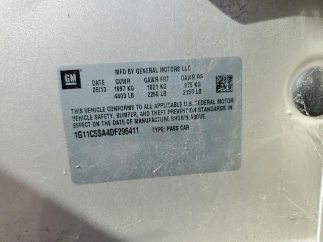 1G11C5SA4DF296411 - 2013 CHEVROLET MALIBU 1LT ოქროსფერი ფოტო 12