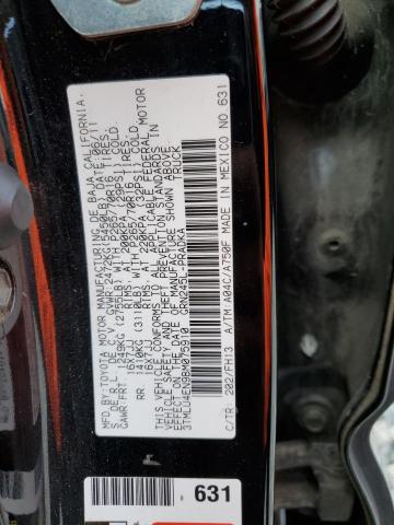 3TMLU4EN9BM075910 - 2011 TOYOTA TACOMA DOUBLE CAB შავი ფოტო 12