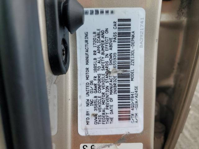 1NXBR32E76Z655939 - 2006 TOYOTA COROLLA CE Altın fotoğraf 12