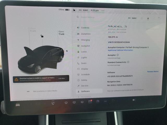 5YJ3E1EBXKF433649 - 2019 TESLA MODEL 3 Սև լուսանկար 9