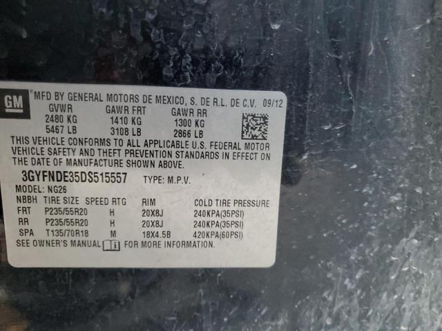 3GYFNDE35DS515557 - 2013 CADILLAC SRX PERFORMANCE COLLECTION 黑色 照片 13