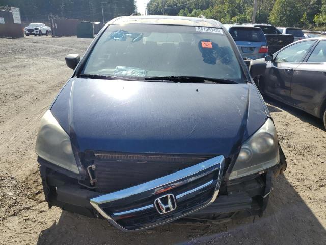 5FNRL38806B058341 - 2006 HONDA ODYSSEY TOURING BLUE photo 5
