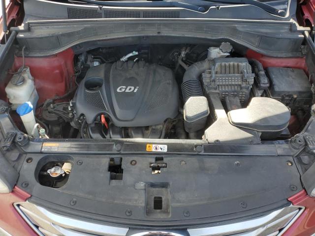 5XYZUDLB6GG308844 - 2016 HYUNDAI SANTA FE S 红色 照片 12