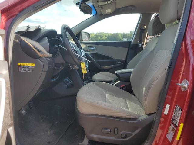 5XYZUDLB6GG308844 - 2016 HYUNDAI SANTA FE S 红色 照片 7