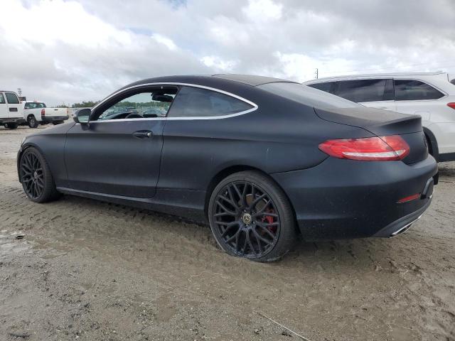 WDDWJ4KB2HF370197 - 2017 MERCEDES-BENZ C 300 4MATIC BLACK photo 2