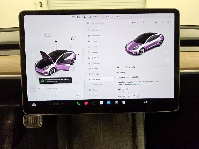 5YJ3E1EA7PF459060 - 2023 TESLA MODEL 3 Սպիտակ լուսանկար 9