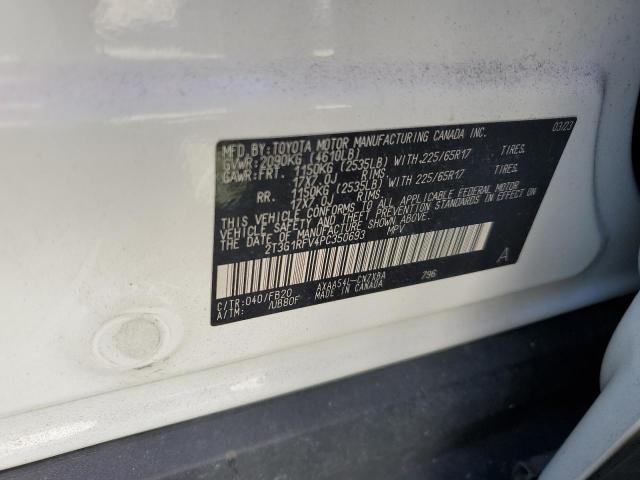 2T3G1RFV4PC350693 - 2023 TOYOTA RAV4 LE WHITE photo 14