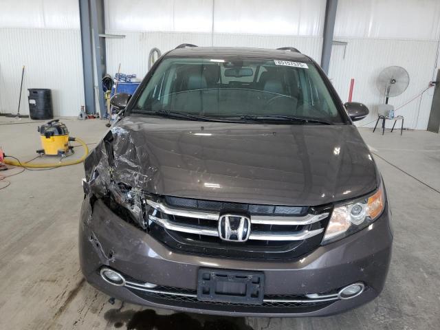 5FNRL5H97EB136794 - 2014 HONDA ODYSSEY TOURING GRAY photo 5