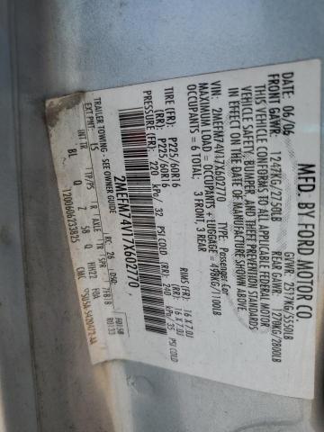 2MEFM74V17X602770 - 2007 MERCURY GRAND MARQUIS GS BLUE photo 12