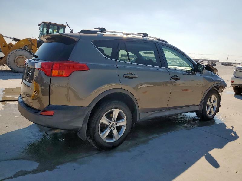 2T3RFREV7FW253867 - 2015 TOYOTA RAV4 XLE BROWN photo 3