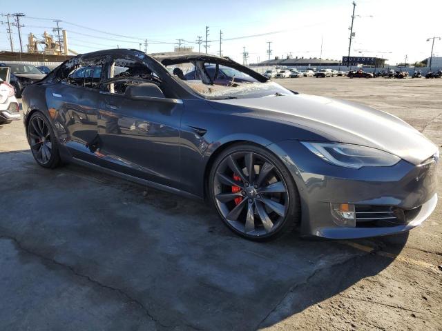 5YJSA1E40HF236023 - 2017 TESLA MODEL S GRAY photo 4