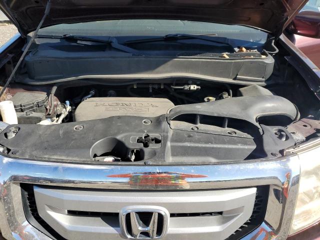 5FNYF4H55BB050812 - 2011 HONDA PILOT EXL MAROON photo 12