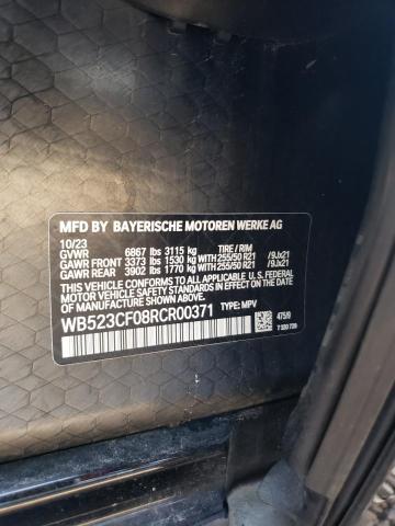 WB523CF08RCR00371 - 2024 BMW IX XDRIVE50 BLACK photo 13