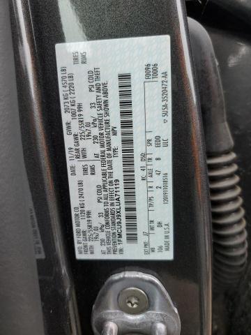 1FMCU9J9XLUA71119 - 2020 FORD ESCAPE TITANIUM GRAY photo 13