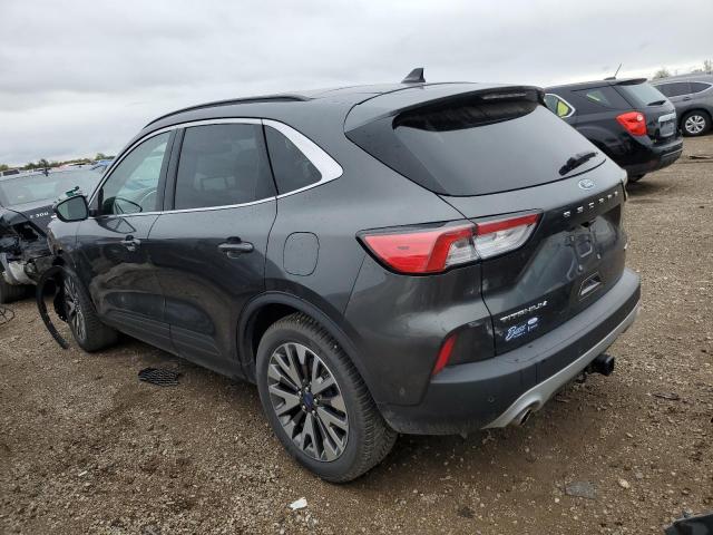 1FMCU9J9XLUA71119 - 2020 FORD ESCAPE TITANIUM GRAY photo 2
