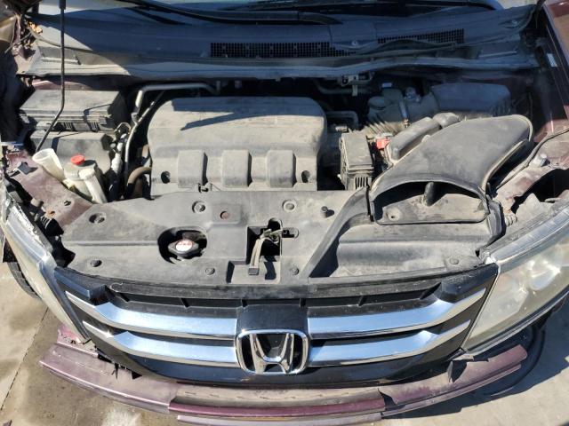 5FNRL5H65FB036961 - 2015 HONDA ODYSSEY EXL MAROON photo 12