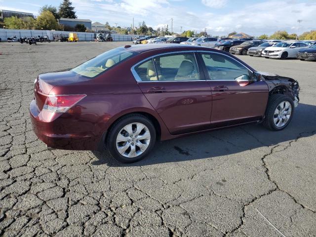 JHMCP26848C070143 - 2008 HONDA ACCORD EXL BURGUNDY photo 3