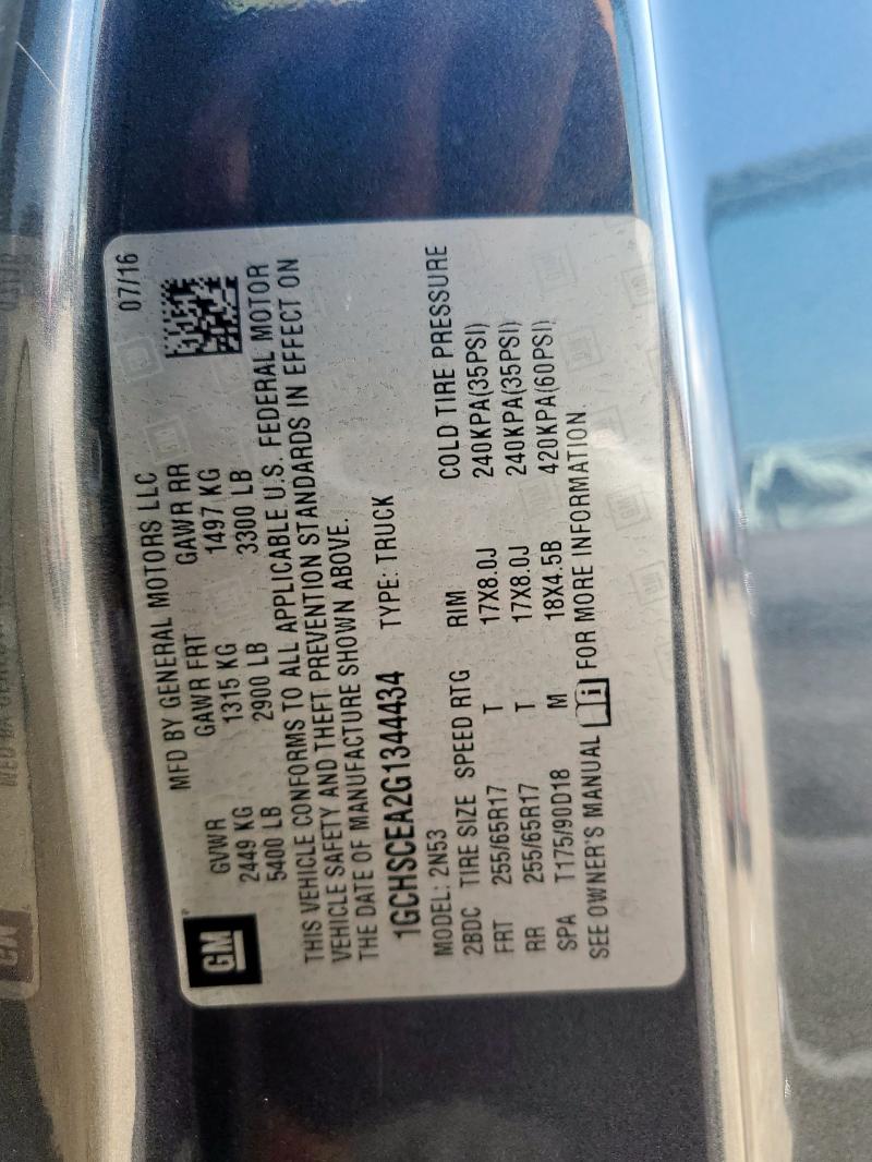 1GCHSCEA2G1344434 - 2016 CHEVROLET COLORADO LT CHARCOAL photo 13