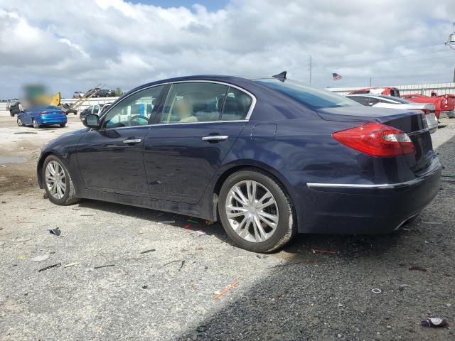 KMHGC4DD6CU199378 - 2012 HYUNDAI GENESIS 3.8L Bleu photo 2